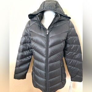 Packable Puffer Jacket Calvin Klein Black Jackets Lightweight Jacket W Large